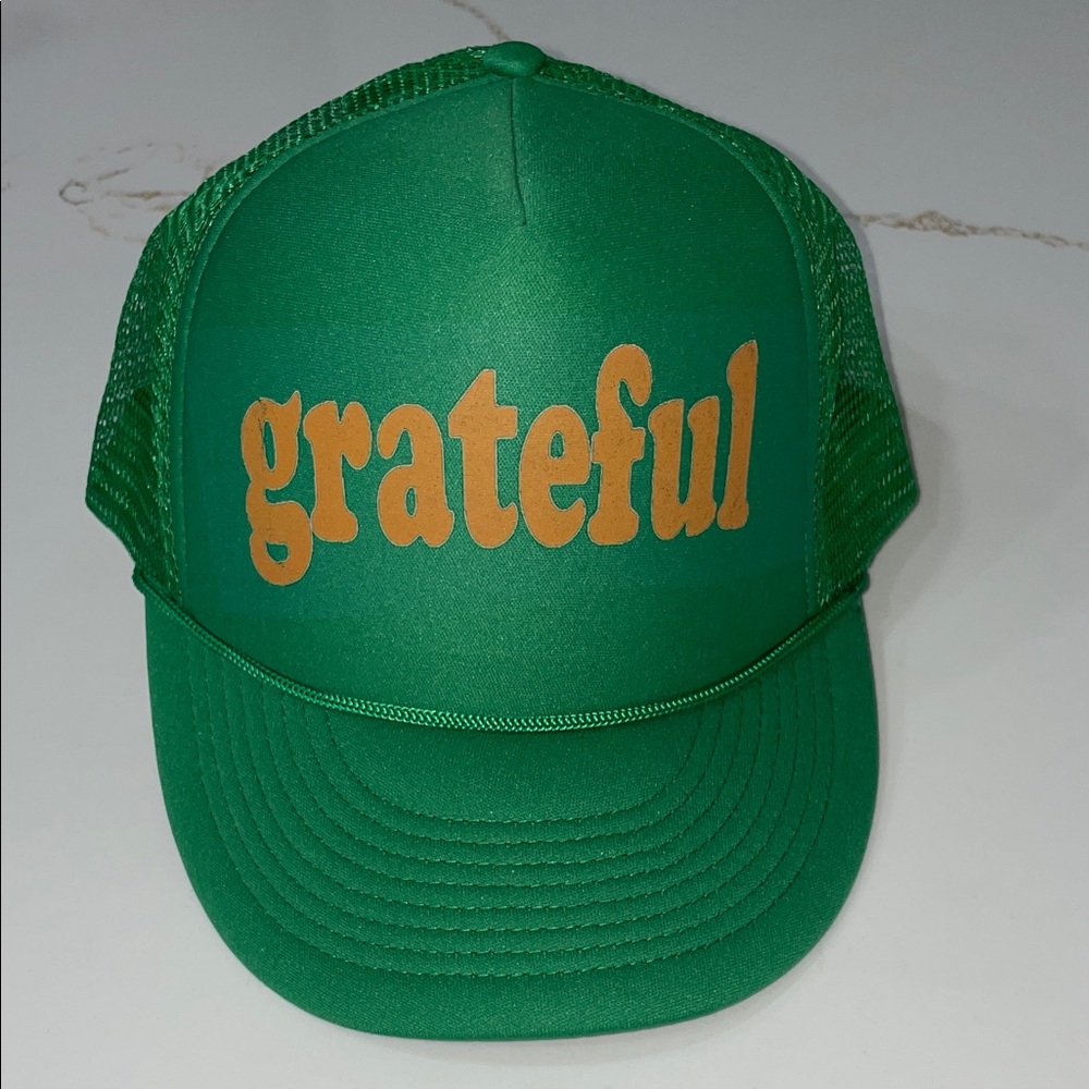 GRATEFUL Green Trucker Hat